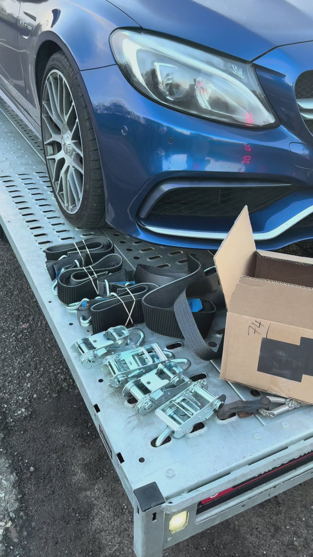Over wheel straps